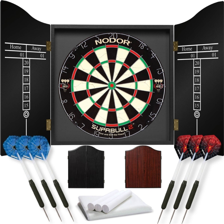 Nodor Professional Darts Set Black and Rosewood product view